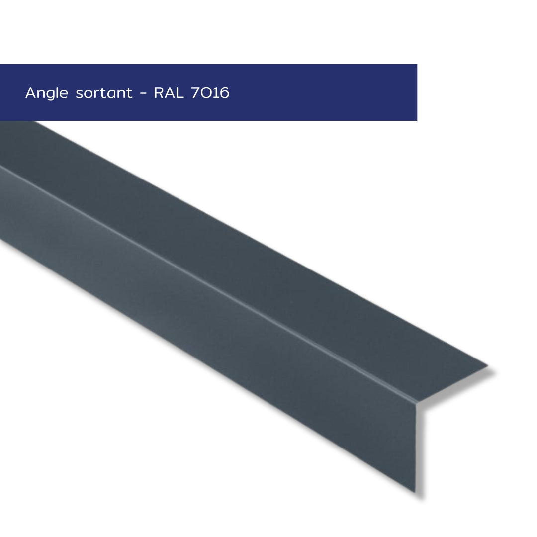 Angle sortant – Finition extérieure bardage – Acier prélaqué 75/100