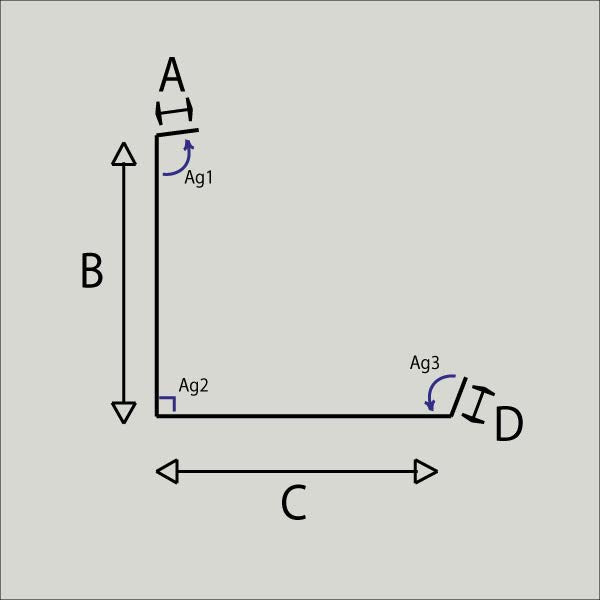 Angle sortant – Finition extérieure bardage – Acier prélaqué 75/100