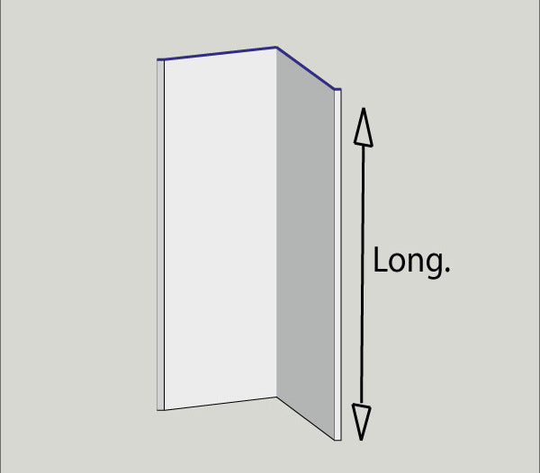 Angle rentrant – Finition intérieure bardage – Acier prélaqué 75/100