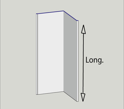Angle rentrant – Finition intérieure bardage – Acier prélaqué 75/100