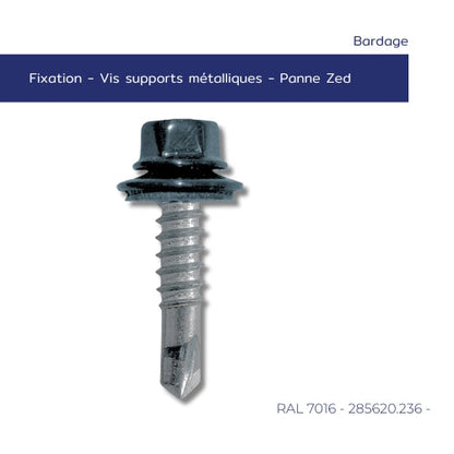 Vis autoperceuse bardage métal – Ø 5,5 x 25 mm – Fine épaisseur