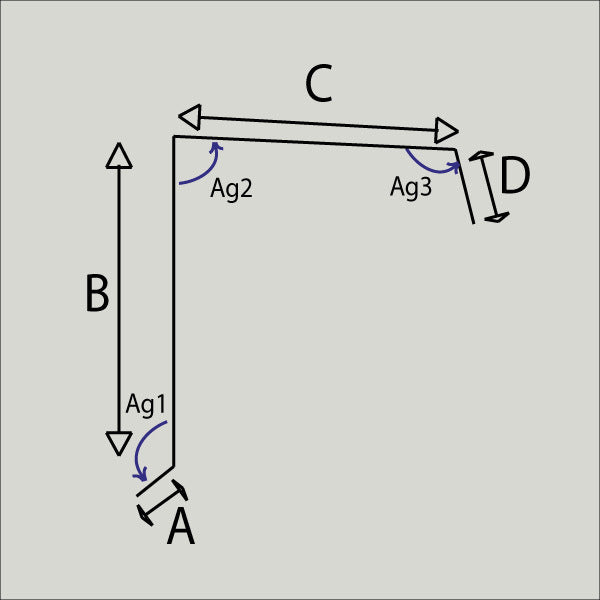 Bandeau de faîtage – Toiture une pente – Acier prélaqué 75/100