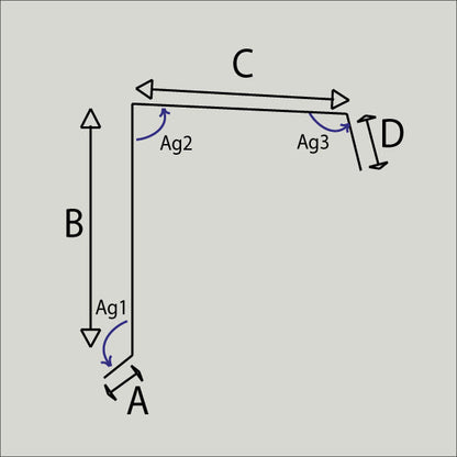 Bandeau de faîtage – Toiture une pente – Acier prélaqué 75/100
