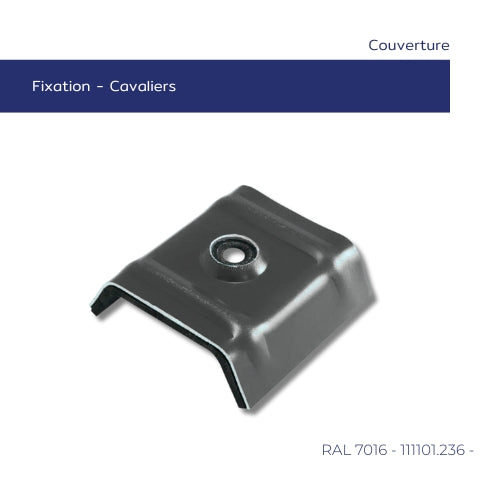 Cavalier de couverture galbé – 3 nervures – Étanchéité EPDM