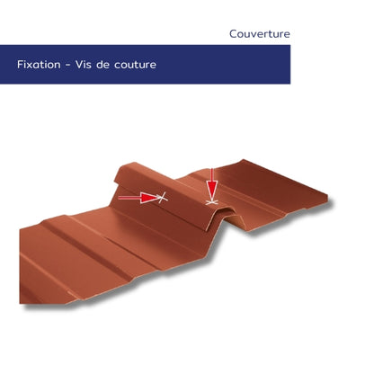Vis de couture métal sur métal – Bardage & couverture – Standard Hors DTU