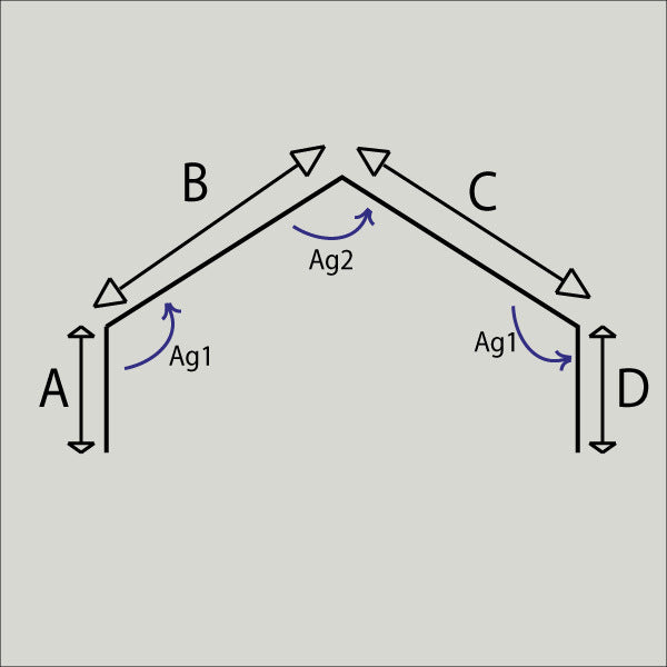 Faîtière double crantée – Toiture deux pentes – Acier prélaqué 75/100