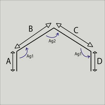 Faîtière double crantée – Toiture deux pentes – Acier prélaqué 75/100
